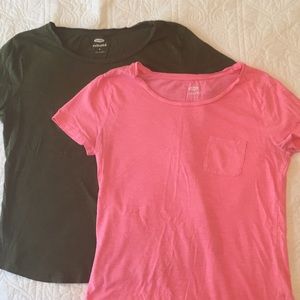 TWO Old Navy relaxed fit tee